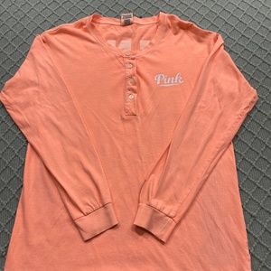 Womens Victoria’s Secret pink long sleeved t shirt